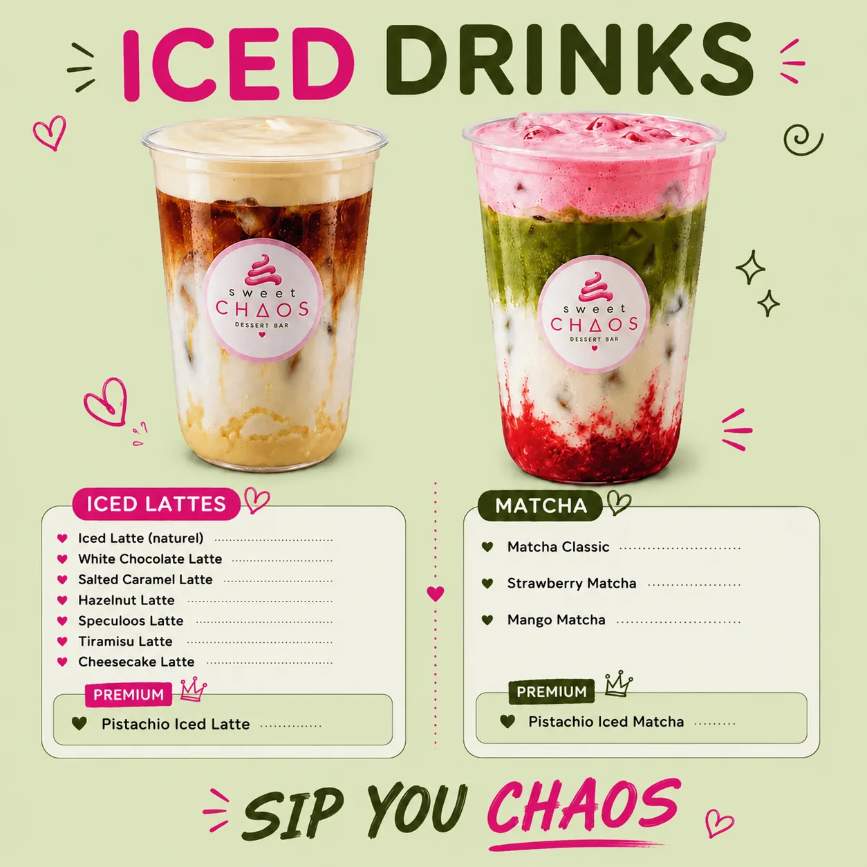 Iced Drinks &ndash; Sweet Chaos
